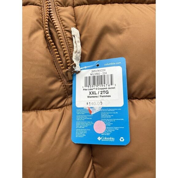 Columbia Womens Omni-Heat Pike Lake Cropped Puffer Jacket XXL NWT - Picture 7 of 8